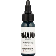 Valor Dynamic Green Dövme Boyası 30ML – Doğal Yeşil, Premium Tattoo Ink