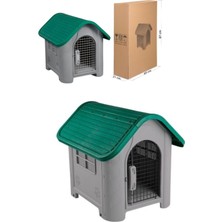 Terrien Dayanıklı Plastik Köpek Evi Kulübesi 85X71X66 cm