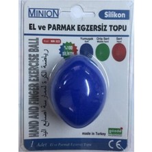 Montreal Minion El ve Parmak Egzersiz Topu Mavi Orta Sert ( 6 Adet )