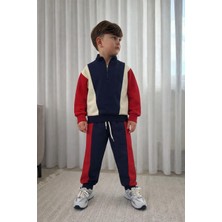 Sacro Kids Çok Renkli Bağlamalı 2 Iplik Sweatshirt-Eşofman Altı Mevsimlik Erkek Çocuk Takım