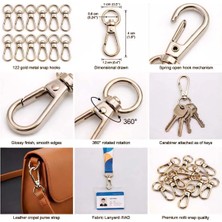 Metal Dönerli Papağan Kanca - 1 cm Çanta ve Anahtarlık Aparatı 20 Adet