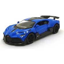 Kinsmart 1:36 Ölçek Metal  Bugatti Divo Diecast Çek Bırak Araba Mavi