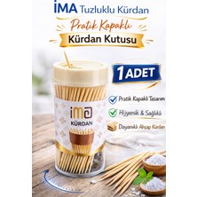 Fırsatkolik Ima Tuzluklu Kürdan 1 Adet | Pratik Kapaklı Kürdan Kutusu