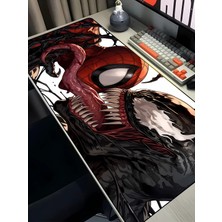 Charmbi Örümcek Adam & Venom Gaming Mouse Pad 40X90 Xxl Mousepad, Large Desk Mat, Non Slip Keyboard Pad