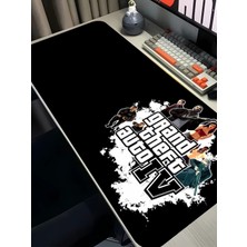 Charmbi Gta Iv Temalı  40X90 Mouse Pad Gaming Mousepad, Kaymaz Taban Büyük Oyuncu Pad
