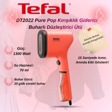 Tefal DT2022 Pure Pop Kırışıklık Giderici 1300 Watt Buharlı Düzleştirici Ütü - Kırmızı
