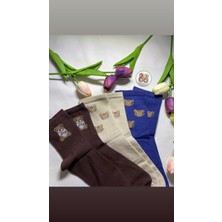 Kadın 6'lı Premium Kaliteli Kalpli Soket Çorapları