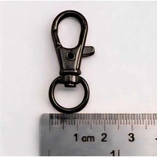 Metal Köstek Telli Kanca - 1 cm Çanta ve Anahtarlık Aparatı 20 Adet