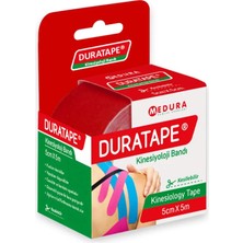 Montreal Duratape Kinesiyoloji Bandı Kırmızı 5 cm x 5 M ( 6 Adet )