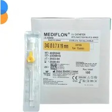 Montreal Mediflon Branül (Intraket) Sarı 24G 100 Lü Kutu ( 1 Adet )