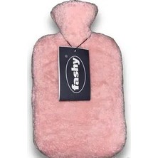 Montreal Fashy Pembe Peluş Kılıflı Sıcak Su Torbası Termofor 2l ( 1 Adet )