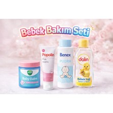 Bebek Bakım Seti 4 Parça – Günlük Bakım Için Tüm Ihtiyaçlar Tek Pakette