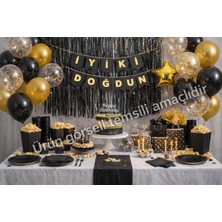 Kutlama Atölyesi Doğum Günü Seti (Tabak,çatal,bardak,banner,mısır Kutusu,balon,arka Fon)
