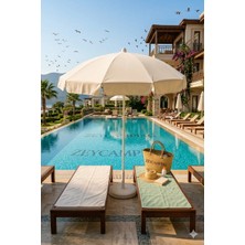 Zey Camping Zeycamping SU GEÇİRMEZ  Mega Boy Kafe Bahçe Teras Plaj  220CM  Şemsiye (Bidon Dahil )