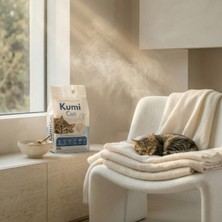 Kumi Cat Eko-Premium Şefkatli Temizlik Bebek Pudrası Kokulu Kedi Kumu, Güçlü Topaklanan Bentonit