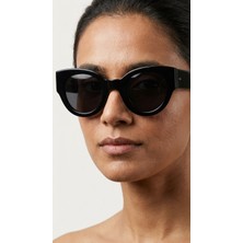 Sanches Kadın Fashion Cat Eye Kemik Güneş Gözlüğü 55 mm