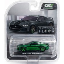 Greenlight 1:64 2024 Ford Mustang Gt Dark Matter Gray Green Machine Chase Nadir Model