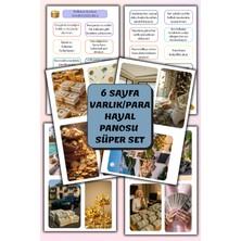 Birikiyedi 6 Sayfa Varlık/para Vision Board Sticker Set-Ajanda Için-Manifest/hayal/yaratım/vizyon Panosu Için