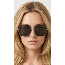 Sanches Kadın Altıgen Polarize Güneş Gözlüğü  57 mm Asetat & Meta