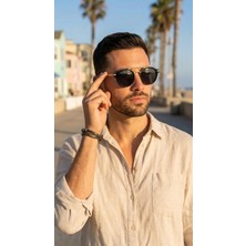 Sanches Özel Seri Titanyum – Siyah Asetat Polarize Güneş Gözlüğü 48MM Yuv