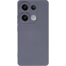 Ulu Pazarlama Xiaomi Redmi Note 13 Pro 4g Kılıf Nano Içi Kadife Silikon - Gri