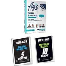 Anla Kazan Yayınları Evp + Yediiklim 2026 Ags Eğitim Bilimleri Soru ve Evp Deneme 3 Lü Set