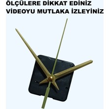 Cnr Shop Saat Mekanizması 22 mm Şaft Boyu Akar Sessiz Çalışır, Akrep-Yelkovan-Saniye-(Askısız)