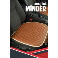 SacAyağı Toyota Verso Uyumlu 3 Parça Araç Içi - Oto Koltuk Minderi Taba Deri Taba Dikişli