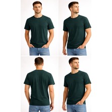 ÇK Tekstil Unisex Basic Tişört 30/1 Süprem Pamuk Düz Renk S-M-L-Xl-Xxl Rahat Kalıp