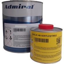 Admiral UL25 Kendinden Astarlı Cam, Metal,galvaniz,alümimyum,fayans,zemin,alüminyum.paslanmaz Boyası 3+0,5=3,5 kg