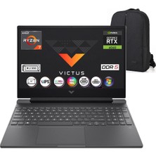 Hp Victus Amd Ryzen 7-8845HS 24GB 51GB SSD Nvidia RTX4060 8gb 15.6" Windows 11 Pro Fhd 144Hz Gaming +Snertech Çanta