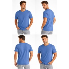 ÇK Tekstil Unisex Basic Tişört 30/1 Süprem Pamuk Düz Renk S-M-L-Xl-Xxl Rahat Kalıp