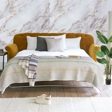 Esranın Dünyası Mermer Desenli Masa Tezgah Mutfak Su Geçirmez Yapışkanlı Folyo Sticker Sarı 5x0,6m ( Lisinya )