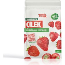 Dondurularak Kurutulmuş Çilek 18 G | Freeze Dried Meyve Cipsi | Çıtır Meyve Kurusu | 1 Adet