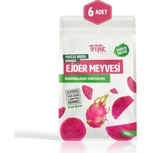 Dondurularak Kurutulmuş Kırmızı Ejder Meyvesi 20G | Freeze Dried Meyve Cipsi | Meyve Kurusu | 6 Adet