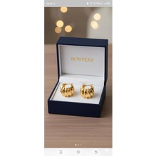 Bontexs Kadın Premium Üç Boyutlu Kabartma Küpe