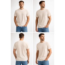 ÇK Tekstil Unisex Basic Tişört 30/1 Süprem Pamuk Düz Renk S-M-L-Xl-Xxl Rahat Kalıp