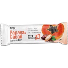 Papaya ve Kakao Aromalı Protein Bar 45 G | Protein Içeren Atıştırmalık ve Sporcu Barı | 1 Adet