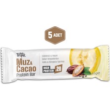 Muz ve Kakao Aromalı Protein Bar 45 G | Protein Içeren Atıştırmalık ve Sporcu Barı | 5 Adet