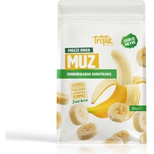 Dondurularak Kurutulmuş Muz 20 G | Freeze Dried Meyve Cipsi | Çıtır Meyve Kurusu | 1 Adet