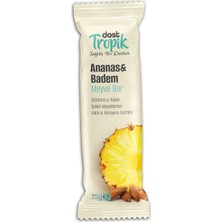 Ananas ve Badem Aromalı Meyve Bar 35 G | Meyve Içeren Pratik Atıştırmalık | 1 Adet