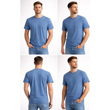 ÇK Tekstil Unisex Basic Tişört 30/1 Süprem Pamuk Düz Renk S-M-L-Xl-Xxl Rahat Kalıp