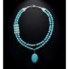 Asteria Elite Turkuaz Nazar Koruyucu ve Sakinleştirici Enerji Kolyesi