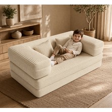 Zelis Mobilya 140X70 cm Modüler Çocuk Koltuğu - Fonksiyonel Oyun Minderi ve Kanepe Tamamen Sünger