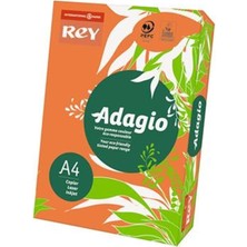  adagio renkli fotokopi kağıdı a4 80 gram turuncu
