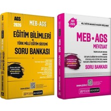 Anla Kazan Yayınları Yeni Ags - Pegem 2026 Meb-Ags Eğitim Bilimleri + Mevzuat Soru Bankası 2 Li Set Pegem Akademi Yayınları