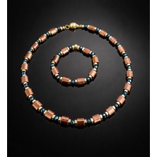 Asteria Elite Hematit Güç ve Denge Enerjisi Kolye Bileklik Seti