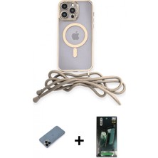 İlk El Grup Ieg™ iPhone 12 Pro Max Kılıf Eksen Özel Seri - Şeffaf 360 Full Body Arka Koruyucu + Siyah Shine Kamera Lens Koruma Cam