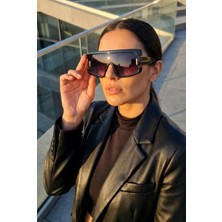 Sanches Oversize Unisex Maske Güneş Gözlüğü  155 mm Oversize | Ye