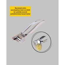 Esranın Dünyası Metal Sarımsak Ezici Ergonomik Tutma ve Güçlü Presleme - Lisinya